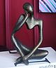The Artment Abstract Thought Thinker Accents  Artifacts for Home Decor - Antique Gold (Pack of 1)
