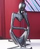 The Artment Abstract Thought Thinker Accents Artifacts for Home Decor - Antique Silver (Pack of 1)