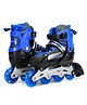 SANISHTH Smart Mall Inline Skates Size Adjustable All PU Wheels with Aluminum-Alloy,  In-line Skates - Size free UK (Blue)
