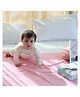 Waterproof Baby Bed Protector Dry Sheet For New Born Babies- Baby Pink (Large)