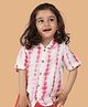 Greendeer 100% Cotton Half Sleeves Tie Dye Shirt - Nobel Red
