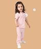 Greendeer 100% Cotton Half Sleeves Striped Jhabla & Pyjama Set - Pink