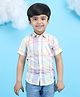 Polka Tots Half Sleeves Checked Shirt - Yellow