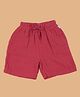 Greendeer 100% Cotton Solid Shorts - Nobel Red