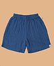 Greendeer 100% Cotton Solid Shorts - Greek Blue
