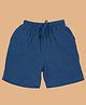 Greendeer 100% Cotton Solid Shorts - Greek Blue