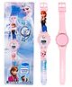 Fiddlerz Kids Digital Wrist Watch with Disco Led Light Glowing Watch 3D Unique Cute Unbreakable Strap Best Birthday Return Gift for Boys Girls