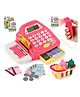 Toysire Electronic Cash Register Toy with Scanner Play Money and Shopping Accessories Educational Role Play Set for Kids