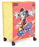 Babyhug Disney Laundry Bag With Wheels Skating Mickey Theme- Yellow