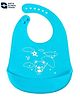 Ortis Adjustable Snap Button Bib With Crumb Catcher - Blue (Print May Vary)