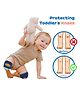 Babymoon Designer Baby Kneepads for Protection Knee Pads for Crawling, Anti-Slip Safety Protector - Lion Darkblue