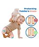 Babymoon Designer Baby Kneepads for Protection Knee Pads for Crawling, Anti-Slip Safety Protector - Kid Pink