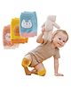 Babymoon Designer Baby Kneepads for Protection Knee Pads for Crawling, Anti-Slip Safety Protector Pack of 3 - Multi