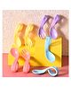 Babymoon Learn to Eat Baby Self Feeding Set, Silicone Spoon and Fork along with Storage Box - Pink