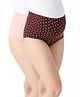 Bella Mama Cotton Elastane High Coverage Printed Panties Pack of 2 (Color May Vary)