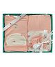 My Tiny Wear 5 pcs New Born Baby Cotton Clothing Set   Peach