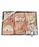 My Tiny Wear 14 pcs Full Sleeves New Born Baby Cotton Clothing Set  Peach