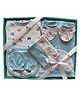 My Tiny Wear 8 pcs Half Sleeves New Born Baby Cotton Clothing Set   Light Blue