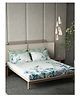 D Décor Double Bedsheet Dl07-bleached Aqua Turquoise