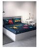 D Décor Double Bedsheet Lb33-posedion Blue