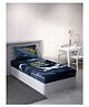 D Décor Single Bedsheet Lb36-blue