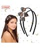 Lykaa Stylish Headband with Attached Printed Fabric Knot Bows Girls Gifts Hairbands - Pack of 2