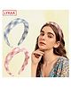 Lykaa Padded and Wide Boho Headband, Puffy Sponge Hair Accessories For Girls and Women - Pack Of 2 (Pink, Blue)
