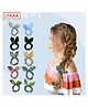 LYKAA Women Girls Kids Colorful Printed Rabbit Ear Hair Tie Rubber Bands Style Ponytail Holder Scrunchies -10 Pieces