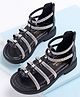 KIDLINGSS Beads Detailed Gladiator Sandals - Black