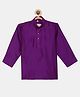 THANGAMAGAN Viscose Full Sleeves Solid Kurta - Magenta