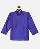 THANGAMAGAN Art Silk Full Sleeves Solid Kurta - Violet