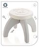 Aditi Toys Baby Chair for Boys & Girls Durable HDPE Plastic Chair Step Stool Plastic Activity Table For Kids Above 1 Year (White)