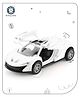 Aditi Toys Premium Metal Die-Cast Sports Racer Car, Metal Car with Realistic Engine Sound, LED Lights, Open & Close Doors, Pull Back Car Zinc Alloy for Kids Above 3 Years, BIS Approved (White)