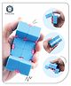 Aditi Toys Infinity Cube Fidget Toy Stress Relieving Fidgeting Game for Kids and Adults, Durable ABS Plastic Safe Material Sensory Toys, Unique Gadget for Anxiety Relief Easy to Carry, Above 3+ Age (Sky Blue)