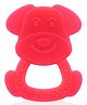 Aditi Toys Soft Silicone Teether Non Toxic BPA Free Teething Toy for Babies with Textured Surface for Soothing Gums, 100% Food Grade Dog Shape Teether for Babies. (Colors As Per Availability)
