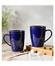 Femora Blue Set Of 2 Gold Series Ceramic Coffee Mug - 360 ml
