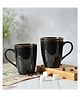 Femora Black Set Of 2 Gold Series Ceramic Coffee Mug - 360 ml