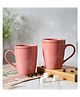 Femora Peach Set Of 2 Gold Series Ceramic Coffee Mug - 360 ml