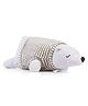 Dimpy Stuff Super Comfy Lying Bear White - Length 45 cm