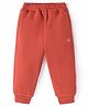 Little Kangaroos Cotton Knit Full Length Lounge Pant Solid - Brown