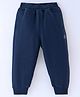 Little Kangaroos Cotton Knit Full Length Lounge Pant Solid - Navy Blue