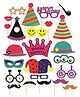 Syga Birthday Party Props Pack Of 24 - Multicolor