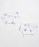 Aariro Organic Cotton Nappy Mint Smiley Star Set of 2