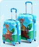 Babyhug Trolley Bag Tiger Print Pack of 2 Blue -18 & 20 Inches