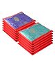 Kuber Industries 12 Piece Non Woven Single Saree Cover, Red