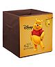 Kuber Industries Disney Winnie-The-Pooh Print Non Woven Fabric Foldable Large Size Storage Cube Toy,Books,Shoes Storage Box With Handle Brown