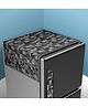 Kuber Industries Fridge Top Cover  Fridge Top Cover with Pockets  Refrigerator Top Cover for Kitchen  Fridge Top Cover with 6 Utility Pockets  New Check Fridge Cover  Gray