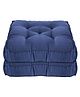 Kuber Industries Microfiber Square Chair PadCushion for Office, Home or Car Sitting-Pack of 2, 18*18 Inch Navy Blue