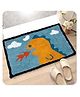 AAZEEM Attractive cotton Abstract anti-slip doormat (Multicolour)