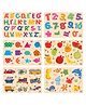 Webby Wooden Educational Pre School Puzzles Pack Of 6 - Multicolor